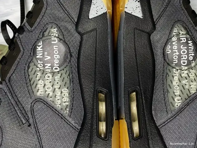 Boostmaster lin x Off-White Black Air CT8480-001 Jordan 5 0505
